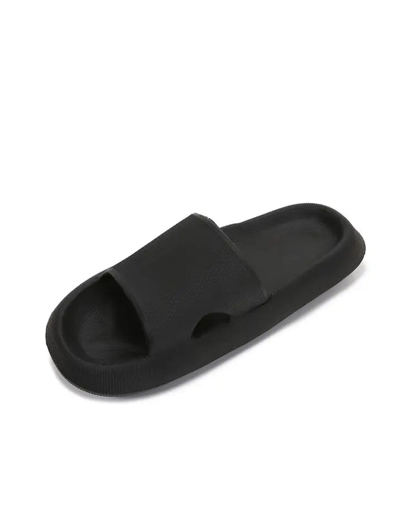 Women Comfy Open Toe Rubber Platform Slides Slipper