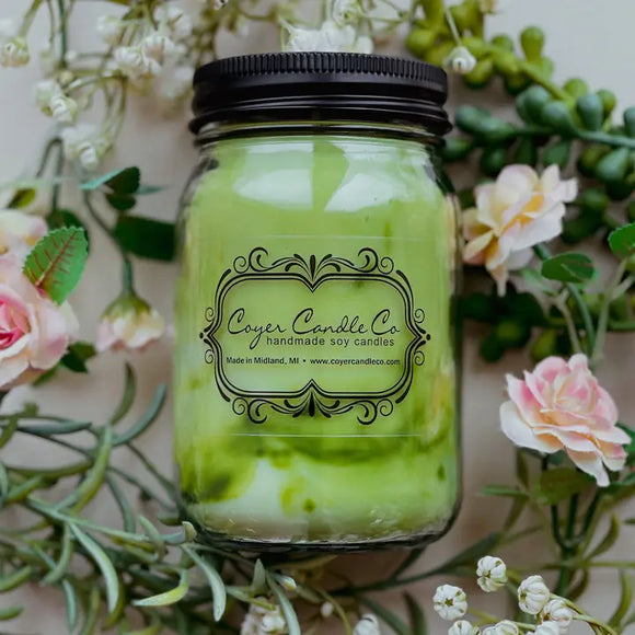 16 oz. Pint Mason Jar Candles - Lime an Cilantro