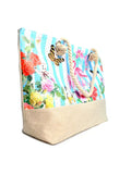 Summer Flower -Aloha- Rhinestone Ladies Tote Bag
