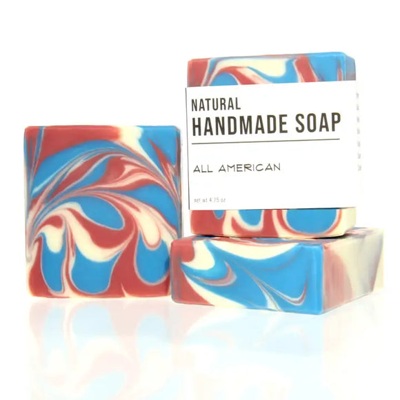 All American - Handmade Bar Soap - Masculine - Musk Scent
