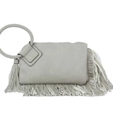 Fringe Soft Vegan Leather Wristlet/Clutch