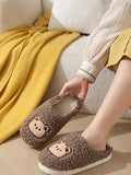 Cute Bear Home Wear Fleece Slipper