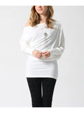 Off Shoulder Blouson Tunic