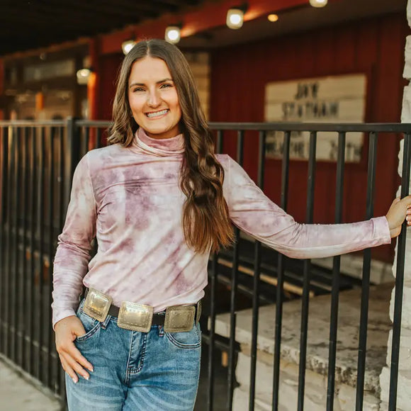 Pink Tie Dye Long Sleeve Bodysuit