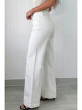 Ldc 2-Button High Waist Flared Bottom Jeans