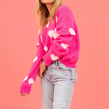 Love Crew Neck Pullover Sweetheart Sweater