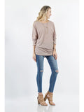 Scoop Neck Flowy Dolman