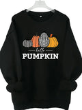 Halloween Pumpkin Graphic Sweatshirt