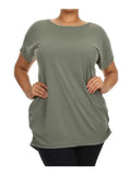 Plus Size Ruched