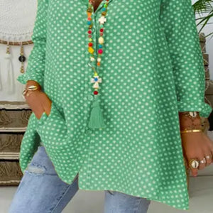 Polka Dot Printed Large SHIRT