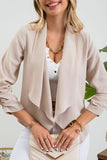 3/4 Rouched Sleeve Blazer