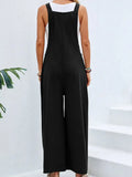 Mid-Waist Retro Solid Color Loose Casual Fashion Suspenders