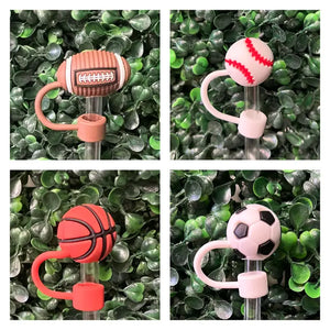 Sports Large Straw Toppers