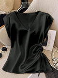 Elegant V-Neck Sleeveless Tank Top
