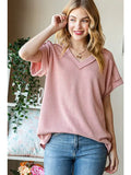 Solid Urban Ribbed Top