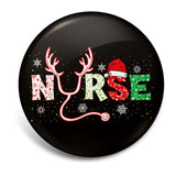Christmas Nurse interchangable badge