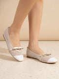 Florence Sheer Mesh Ballet Flats Cap Toe Ribbon Strap Flats