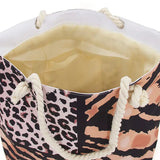 Leopard and Zebra Beach Bag