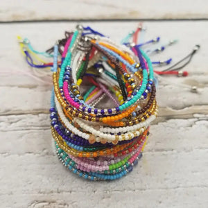 boho layered coorful beads bracelet