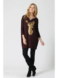 Glitter Deer Head Tunic