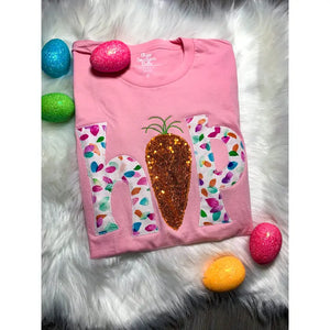 Easter Hop Bunny Handmade Short Sleeve T