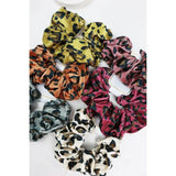 Leopard Velvet Jumbo Scrunchie