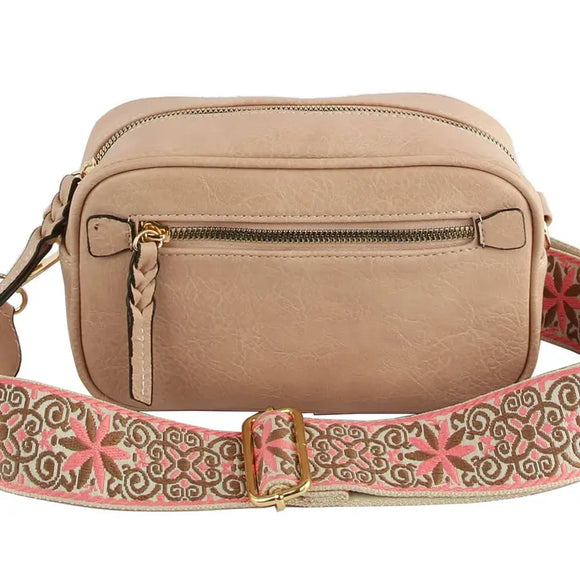 Boho Guitar Strap Women's Crossbody Bag