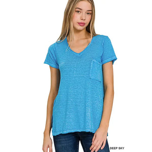 Washed Burnout Top Collection