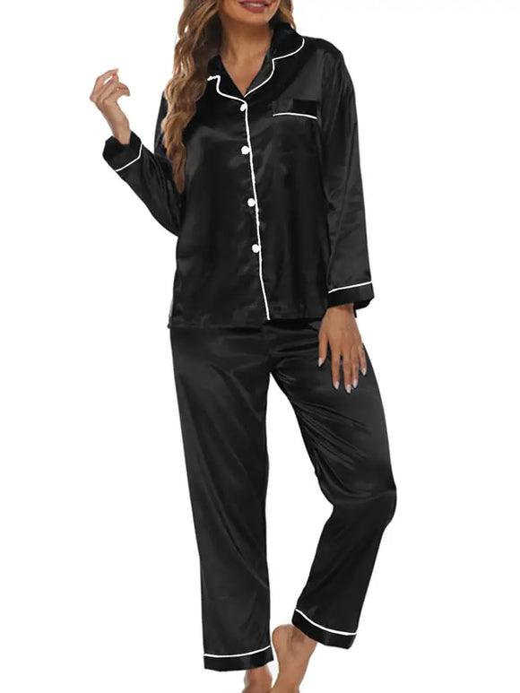 Button Up Pajamas For Women Long Sleeve Soft Set