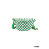 Checkered Waist Crossbody Sling Bag