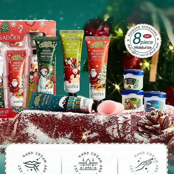 8 Piece Hand & Lip Moisturizing Set