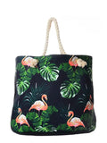 Canvas  Lining Cotton Rope Beach Bag