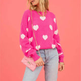 Love Crew Neck Pullover Sweetheart Sweater