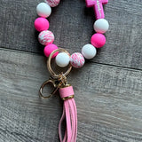 Silicone Beaded Keychain