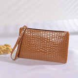 Trendy Women's Pu Handbag with Crocodile Pattern