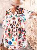 SUMMER New Loose Short Sleeve Mini Dress