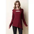 Cutout Solid Top...BURGUNDY