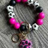 Silicone Beaded Keychain
