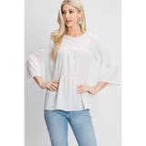 Tiered loose fit blouse