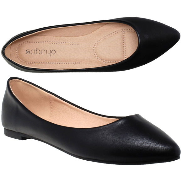 Slip on cushioned closed toe shoe