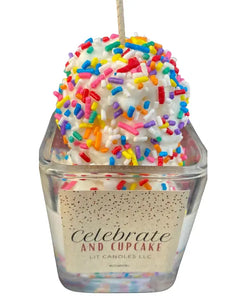 CUPCAKE SOY CANDLE WITH SPRINKLES