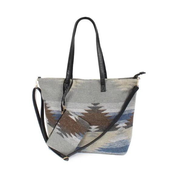 WESTERN WEEKEND TOTE BAG W/POUCH