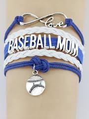 Leather Baseball mom's bracelets